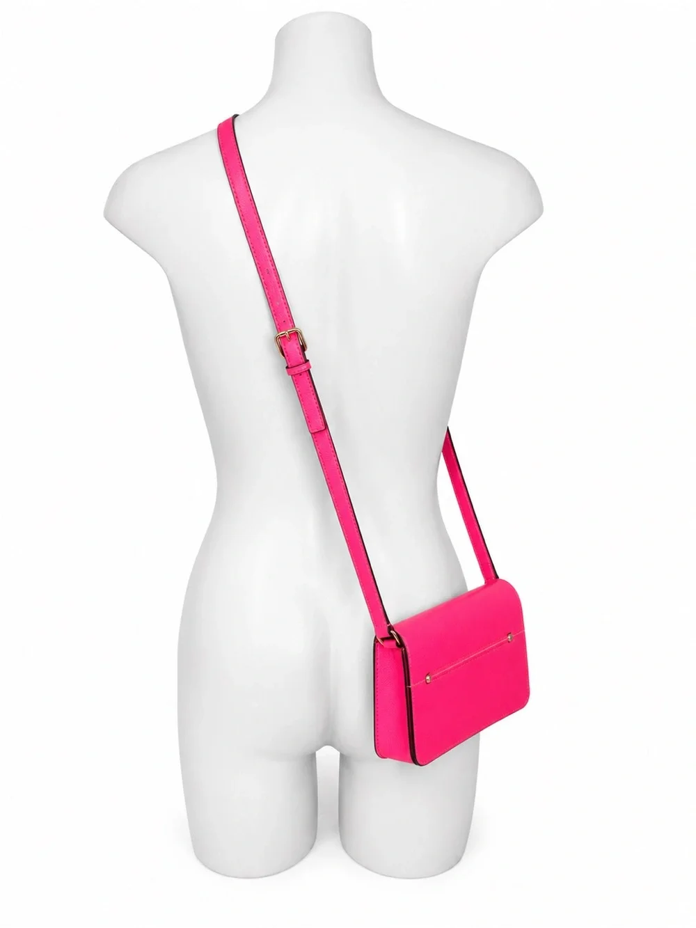 Kate Spade New York Hot Pink Leather Crossbody Wallet Purse